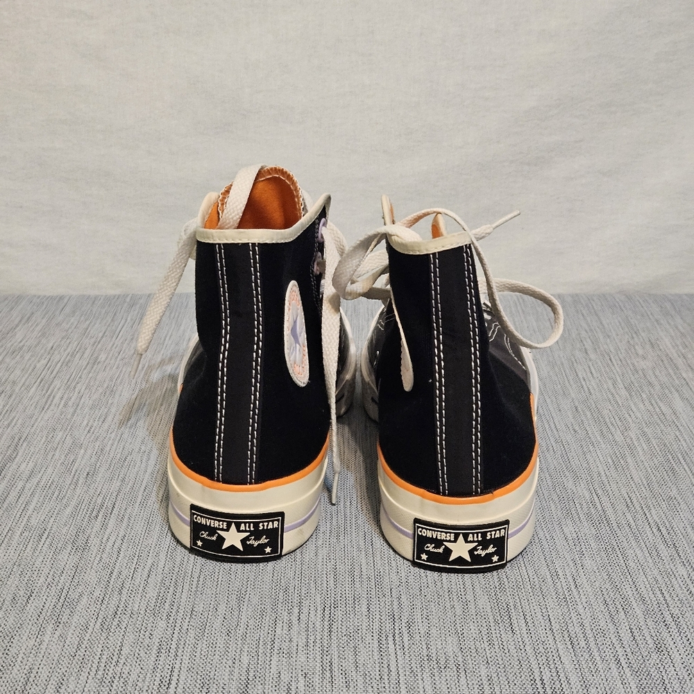 Converse Chuck Taylor Shoes Womens‎ 8 Black Sneakers Canvas Lace All Star - Picture 6 of 11